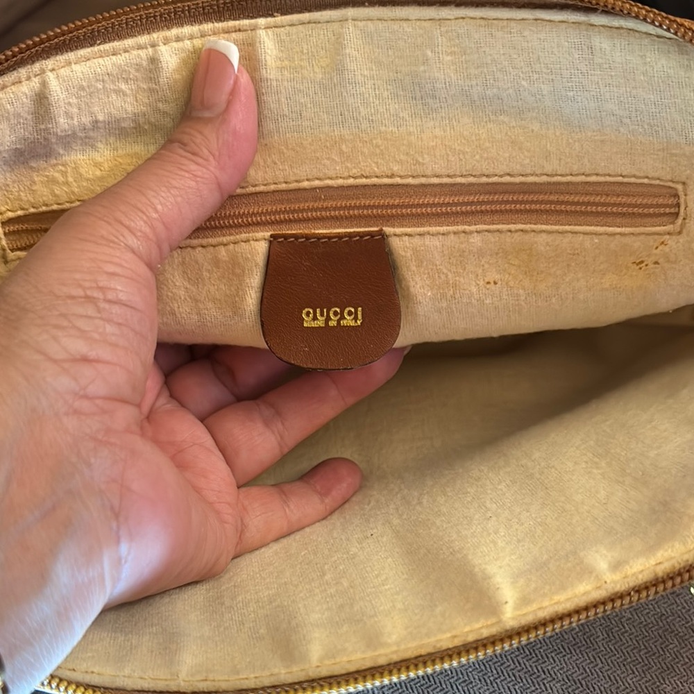 Gucci Tan and Brown Leather bag